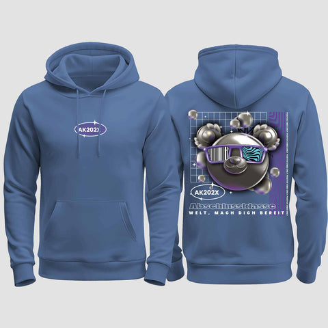 1055 "Welt, mach dich bereit" Abschluss regular College Hoodie beidseitig bedruckt