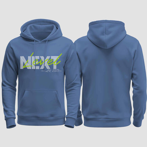 1045 "next Level" Abschluss regular College Hoodie einseitig bedruckt