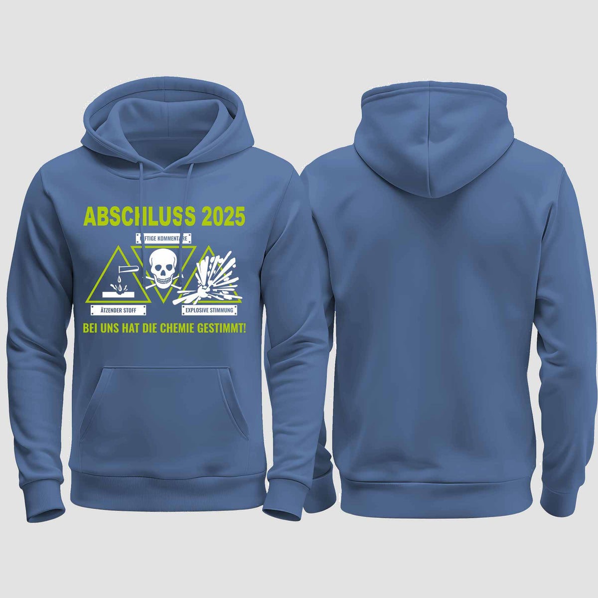 1032 "Chemie" Abschluss regular College Hoodie einseitig bedruckt
