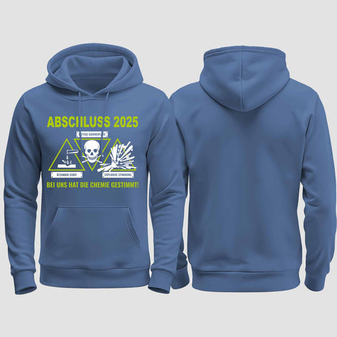 1032 "Chemie" Abschluss regular College Hoodie einseitig bedruckt
