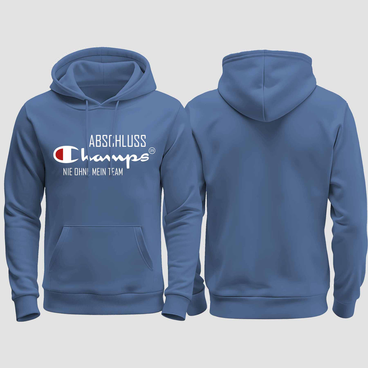 1028 "Abschluss Champs" Abschluss regular College Hoodie einseitig bedruckt