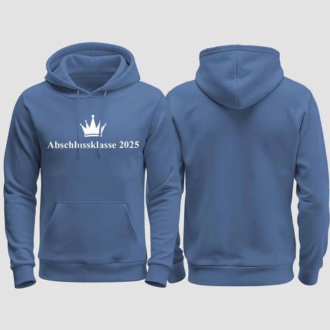 1047 "Abschluss Krone" Abschluss regular College Hoodie einseitig bedruckt
