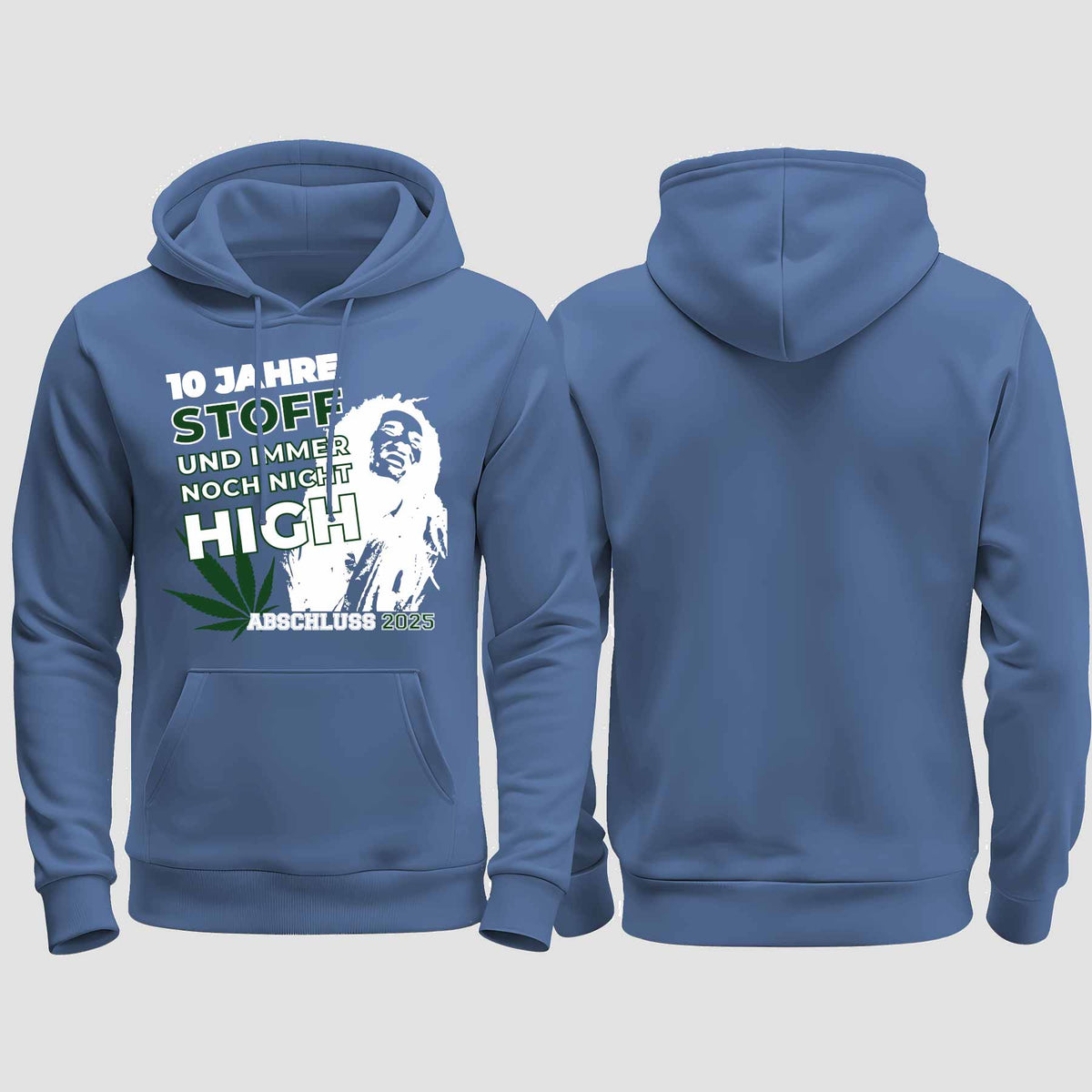 1030 "der Stoff" Abschluss regular College Hoodie einseitig bedruckt