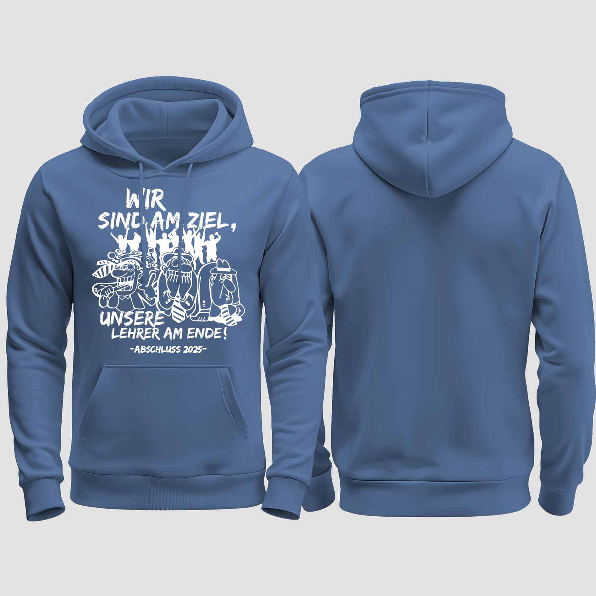 1044 "Lehrer am Ende" Abschluss regular College Hoodie einseitig bedruckt