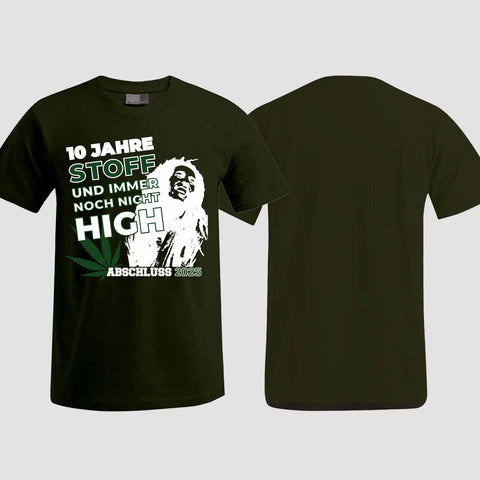 1030 "10 Jahre Stoff" Abschlussklasse T-Shirt einseitig bedruckt