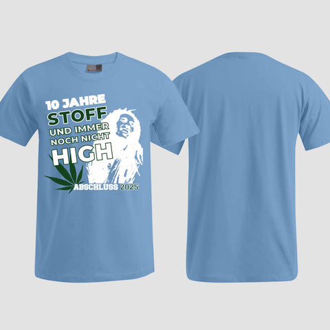 1030 "10 Jahre Stoff" Abschlussklasse T-Shirt einseitig bedruckt
