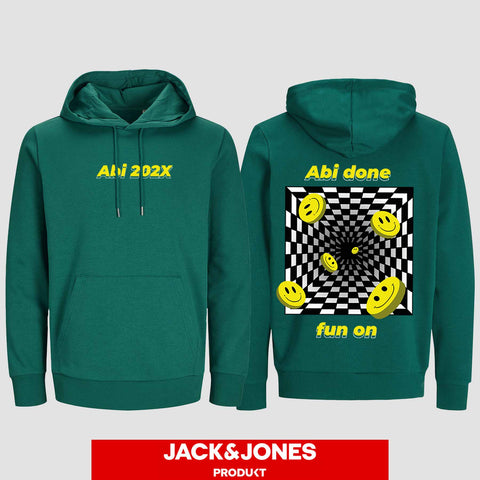 1054 "Abi done" ABI Hoodie by Jack&Jones beidseitig bedruckt