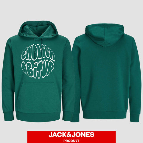 1038 "Endlich Abitur" Abi Hoodie by Jack&Jones einseitig bedruckt