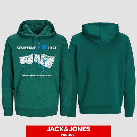 1033 "Durchdiffundiert" ABI Hoodie by Jack&Jones einseitig bedruckt