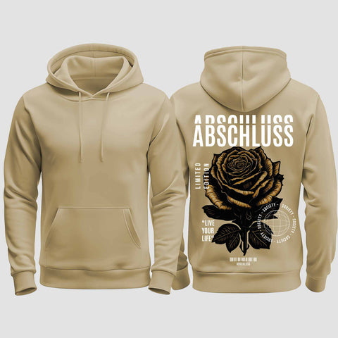 1041 "Rose" Abschluss regular College Hoodie einseitig bedruckt