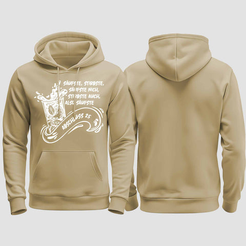 1048 "Säufste" Abschluss regular College Hoodie einseitig bedruckt