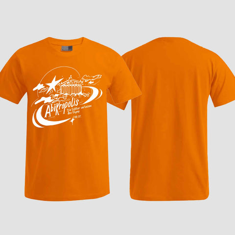 1046 "AbiKropolis" ABI T-Shirt einseitig bedruckt