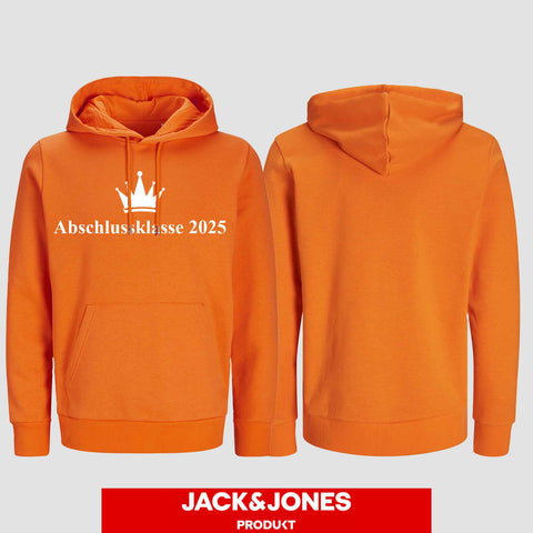 1047 "Abschluss Krone" Abschluss Hoodie by Jack&Jones einseitig bedruckt