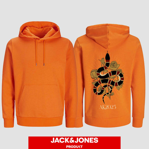 1042 "Snake Streetwear" Abschluss Hoodie by Jack&Jones einseitig bedruckt