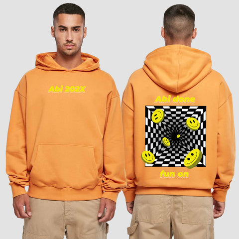 1054 "Abi done" Abi Premium Oversize Hoodie beidseitig bedruckt