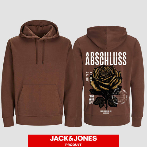 1041 "Abschluss Rose Streetwear" Abschluss Hoodie by Jack&Jones einseitig bedruckt