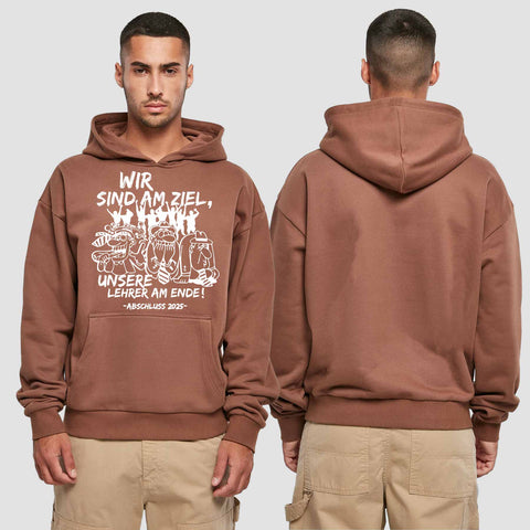 1044 "Lehrer am Ende" Abschluss Premium Oversize Hoodie einseitig bedruckt
