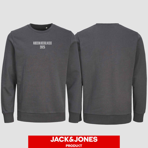 1024 "Abschlussklasse 25" Abschluss Sweatshirt by Jack&Jones einseitig bedruckt