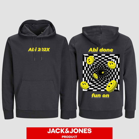 1054 "Abi done" ABI Hoodie by Jack&Jones beidseitig bedruckt