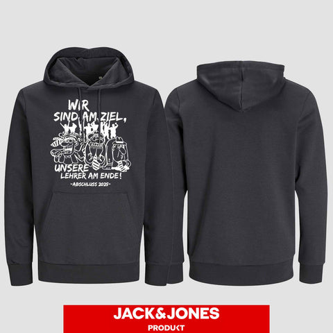 1044 "Lehrer am Ende" Abschluss Hoodie by Jack&Jones einseitig bedruckt