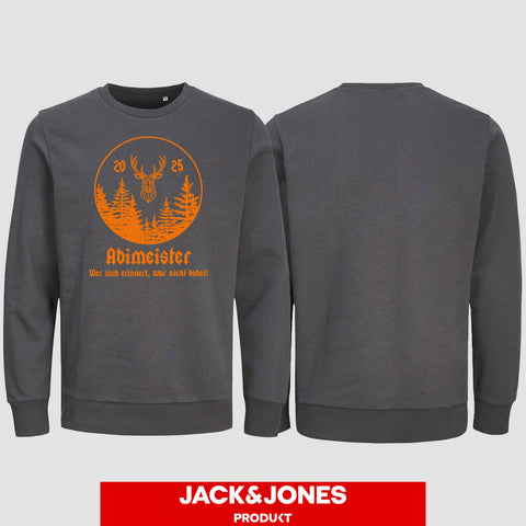 1004 "Abimeister" Abi Sweatshirt by Jack&Jones einseitig bedruckt
