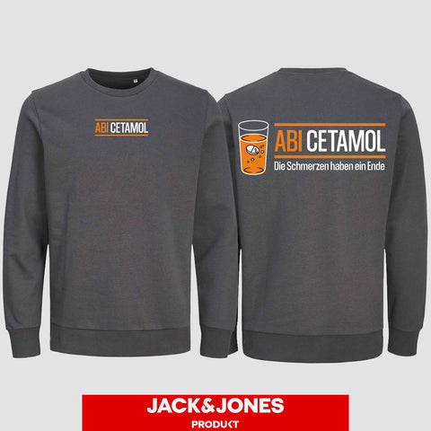 1002 "Abicetamol" Abi Sweatshirt by Jack&Jones beidseitig bedruckt