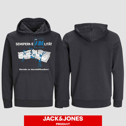 1033 "Durchdiffundiert" ABI Hoodie by Jack&Jones einseitig bedruckt