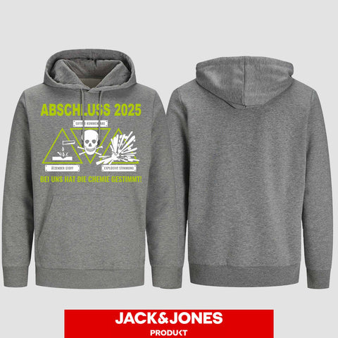 1032 "Chemie" Abschluss Hoodie by Jack&Jones einseitig bedruckt