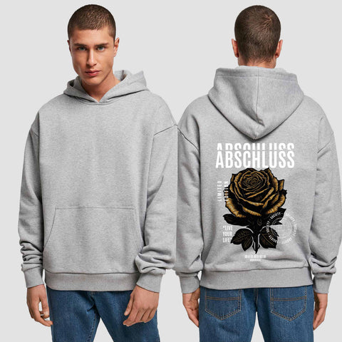1041 "Rose" Abschluss Premium Oversize Hoodie einseitig bedruckt