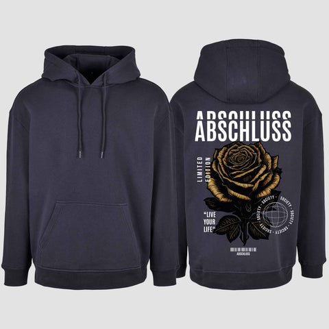 1041 "Abschluss Rose Streetwear" Abschluss Oversize Hoodie einseitig bedruckt