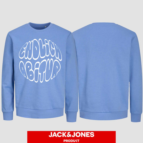 1038 "Endlich Abitur" Abi Sweatshirt by Jack&Jones einseitig bedruckt
