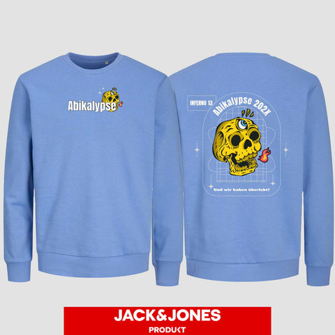 1056 "Abikalypse" Abi Sweatshirt by Jack&Jones beidseitig bedruckt