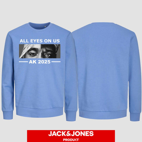 1022 "All Eyes" Abschluss Sweatshirt by Jack&Jones einseitig bedruckt