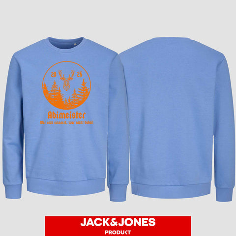 1004 "Abimeister" Abi Sweatshirt by Jack&Jones einseitig bedruckt