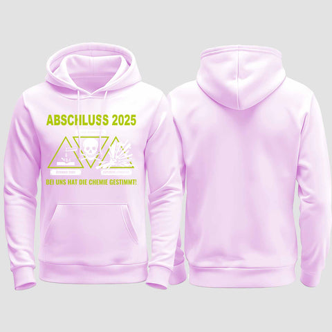 1032 "Chemie" Abschluss regular College Hoodie einseitig bedruckt