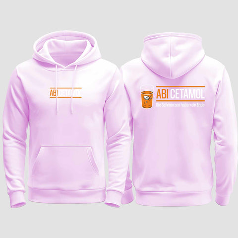 1002 "Abicetamol" Abi regular College Hoodie beidseitig bedruckt