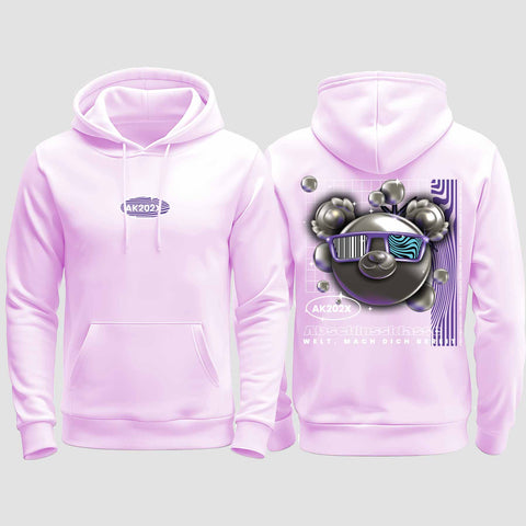 1055 "Welt, mach dich bereit" Abschluss regular College Hoodie beidseitig bedruckt