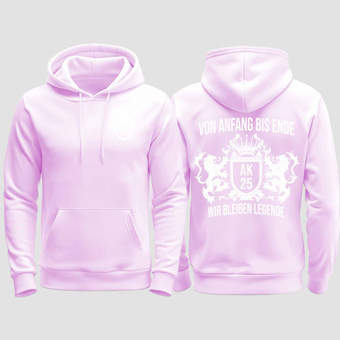 1023 "Legende" Abschluss regular College Hoodie beidseitig bedruckt