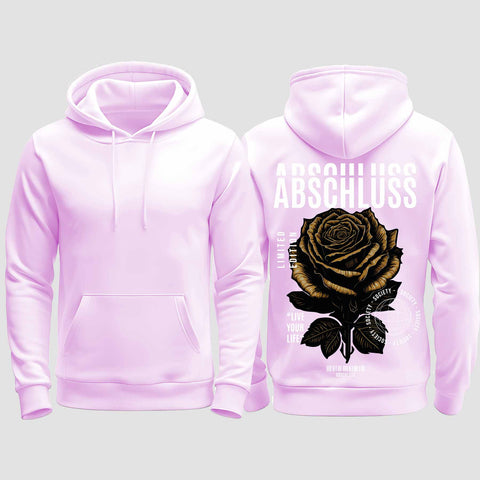 1041 "Rose" Abschluss regular College Hoodie einseitig bedruckt