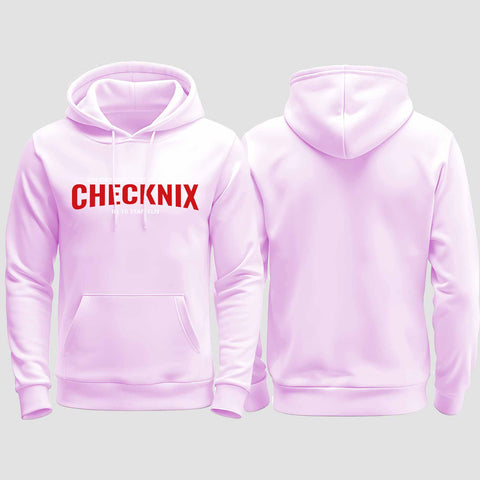 1029 "Checknix" Abschluss regular College Hoodie einseitig bedruckt