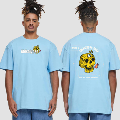 1056 "Abikalypse" Abi Oversize T-Shirt beidseitig bedruckt