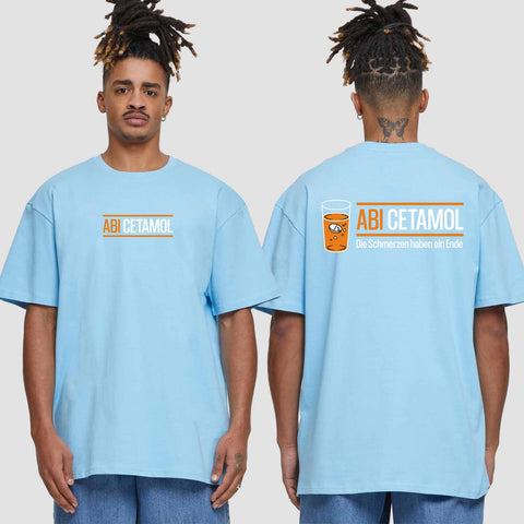 1002 "Abicetamol" Abi Oversize T-Shirt beidseitig bedruckt