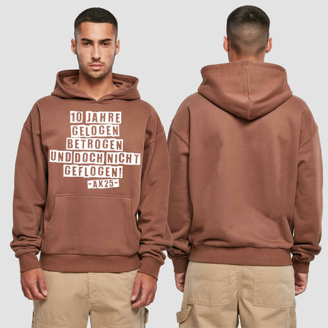 1030 "nicht geflogen" Abschluss Premium Oversize Hoodie einseitig bedruckt
