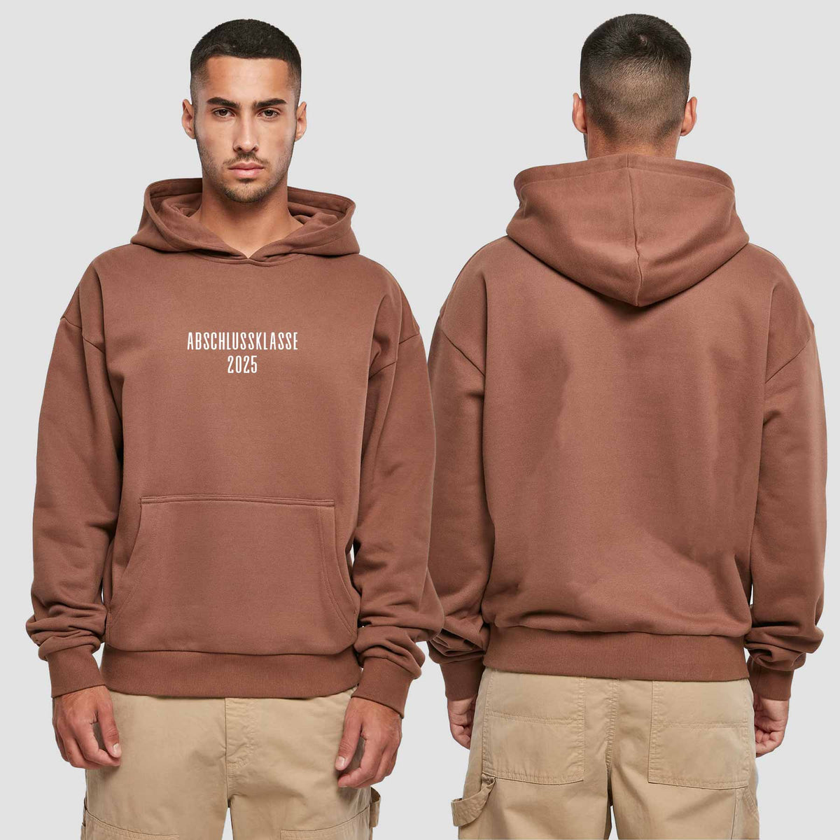 1024 "Abschlussklasse" Abschluss Premium Oversize Hoodie einseitig bedruckt