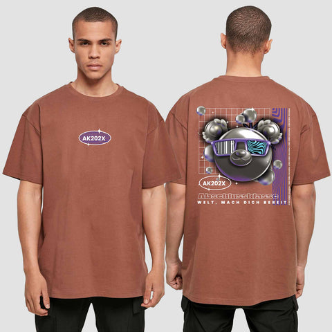 1055 "Welt, mach dich bereit" Abschluss  Oversize T-Shirt beidseitig bedruckt