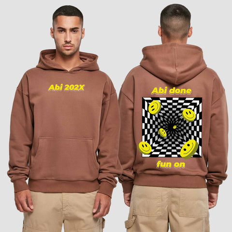 1054 "Abi done" Abi Premium Oversize Hoodie beidseitig bedruckt