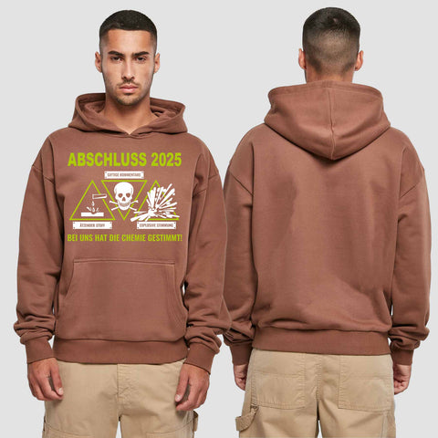 1032 "die Chemie" Abschluss Premium Oversize Hoodie einseitig bedruckt