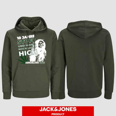 1030 "10 Jahre Stoff" Abschluss Hoodie by Jack&Jones einseitig bedruckt