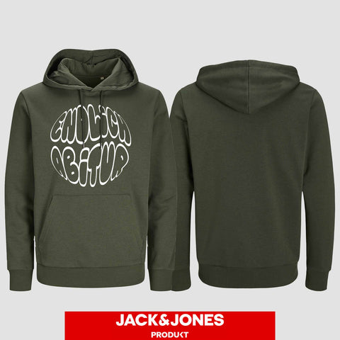 1038 "Endlich Abitur" Abi Hoodie by Jack&Jones einseitig bedruckt