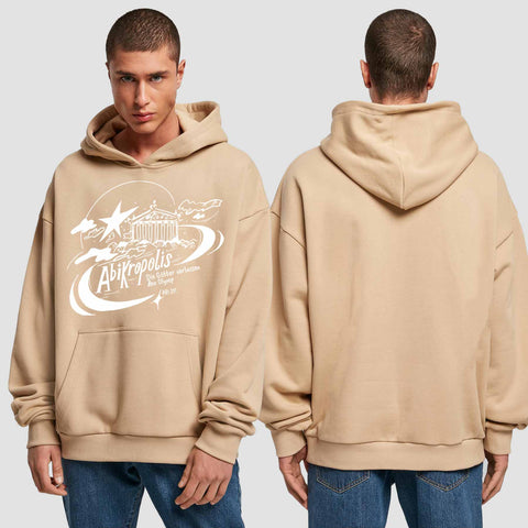 1046 "Abikropolis" Abi Premium Oversize Hoodie einseitig bedruckt